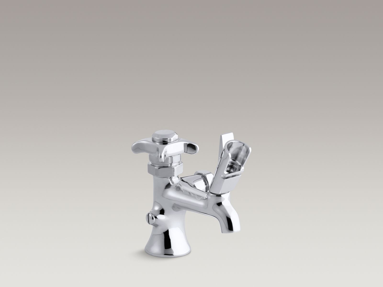 Station combination compression lavatory faucet