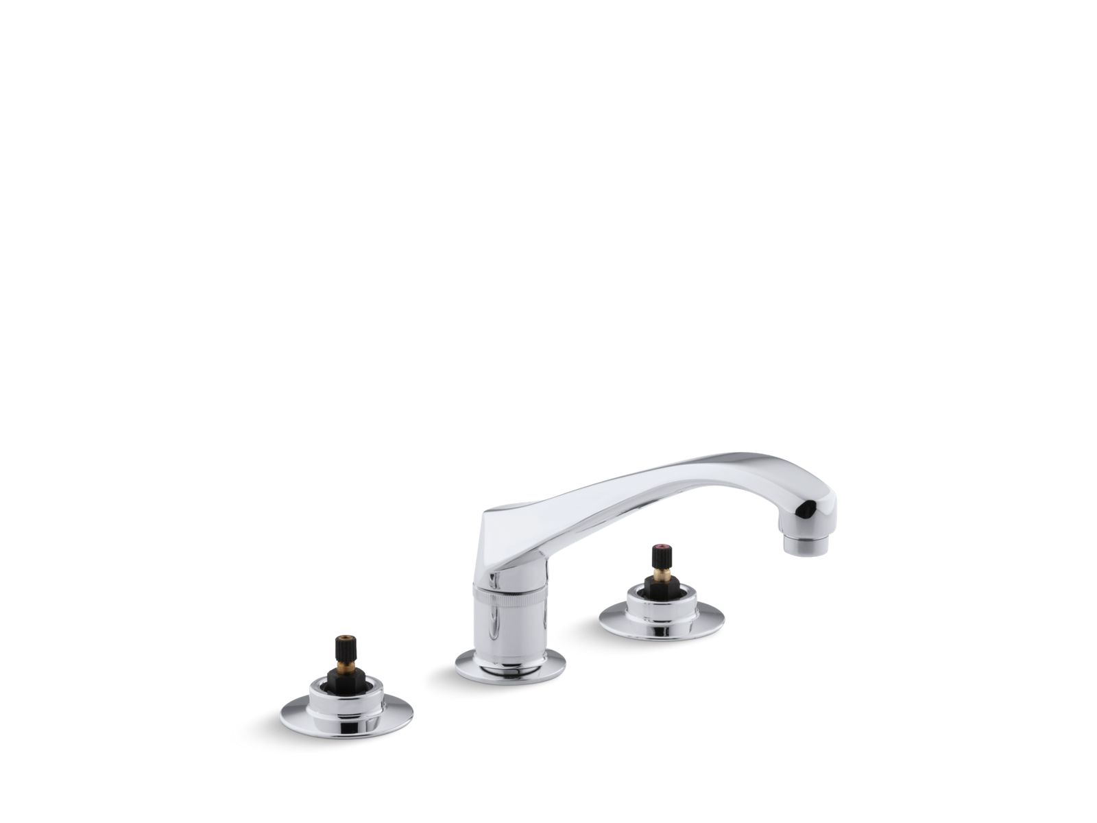 Triton® Three-hole widespread kitchen sink faucet with 8-1/8" spout, requires handles
