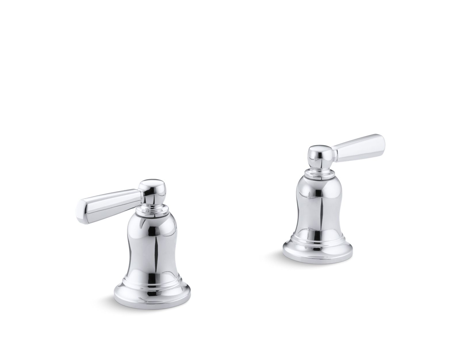 Bancroft® Deck-mount high-flow bath valve trim with metal lever handles, valve not included
