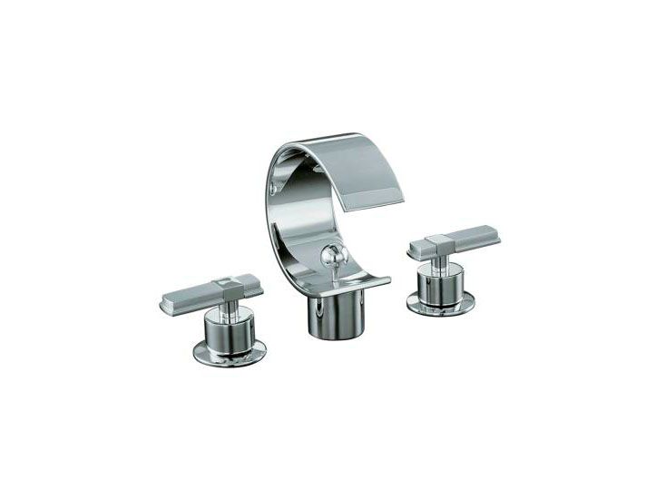 Alterna(R) widespread lavatory faucet with lever handles and sheetflow spout
