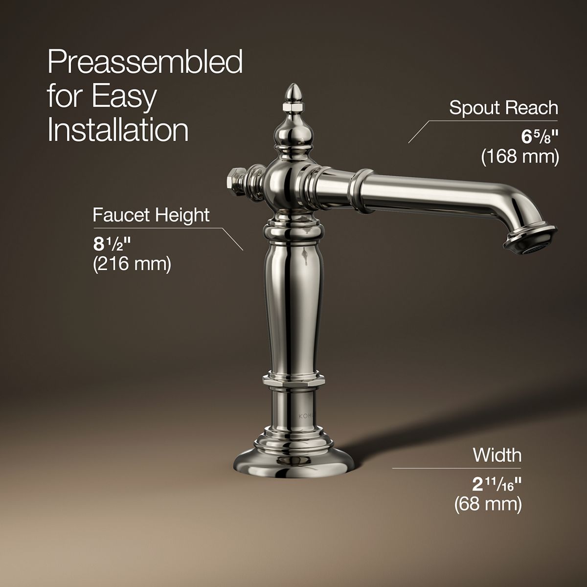 18466-artifacts-bathroom-sink-faucet-spout-with-column-design-1-2-gpm-23.jpg Artifacts® Bathroom sink faucet spout with Column design, 1.2 gpm