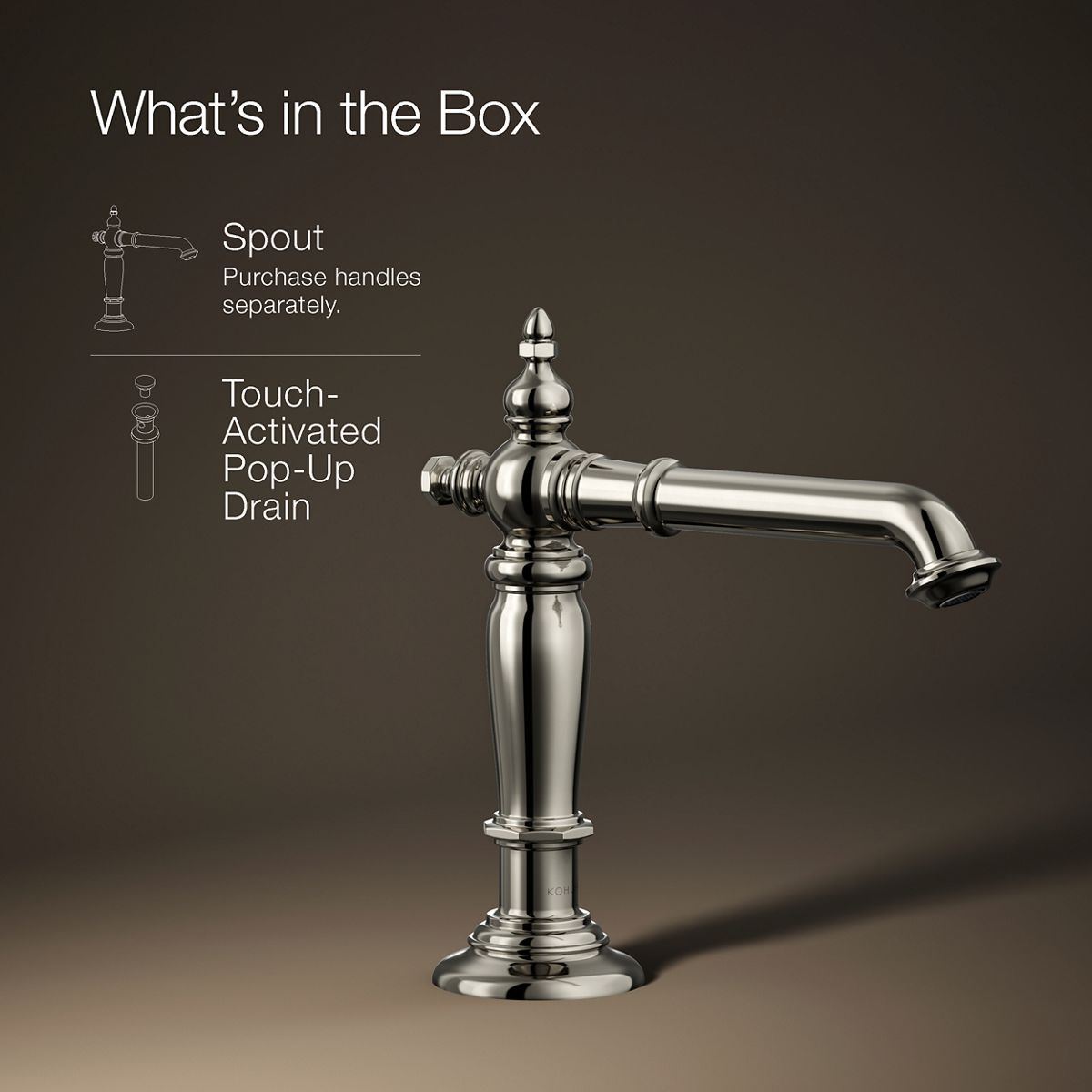 18466-artifacts-bathroom-sink-faucet-spout-with-column-design-1-2-gpm-83.jpg Artifacts® Bathroom sink faucet spout with Column design, 1.2 gpm