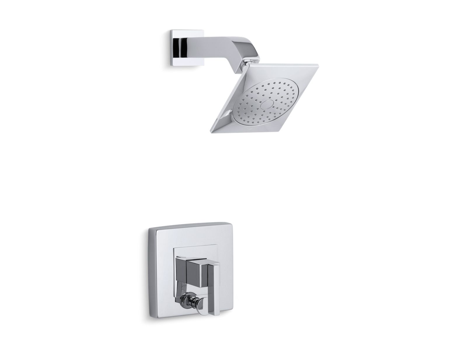 Loure® Rite-Temp® shower trim kit with push-button diverter, 2.5 gpm