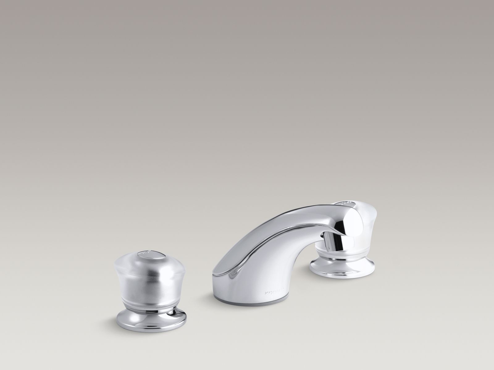 Coralais® Widespread bathroom sink faucet with sculptured acrylic handles
