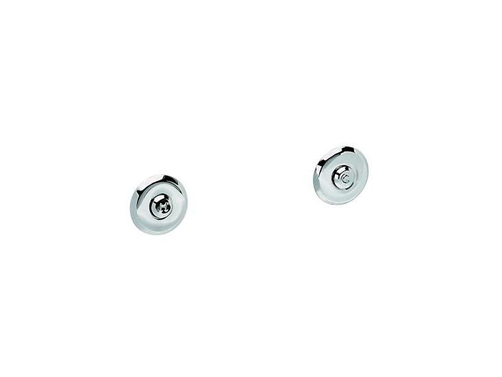 Shelf-back, vandal-resistant lavatory faucet for 3" wall thickness, less spout