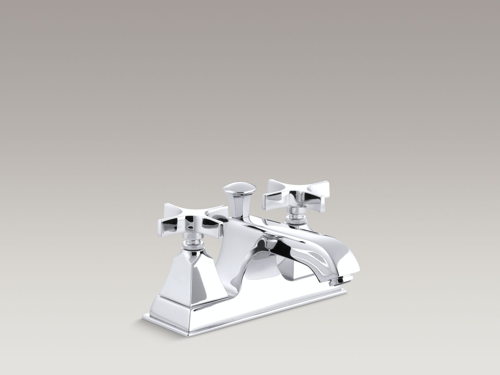 Memoirs(R) centerset bathroom sink faucet with cross handles