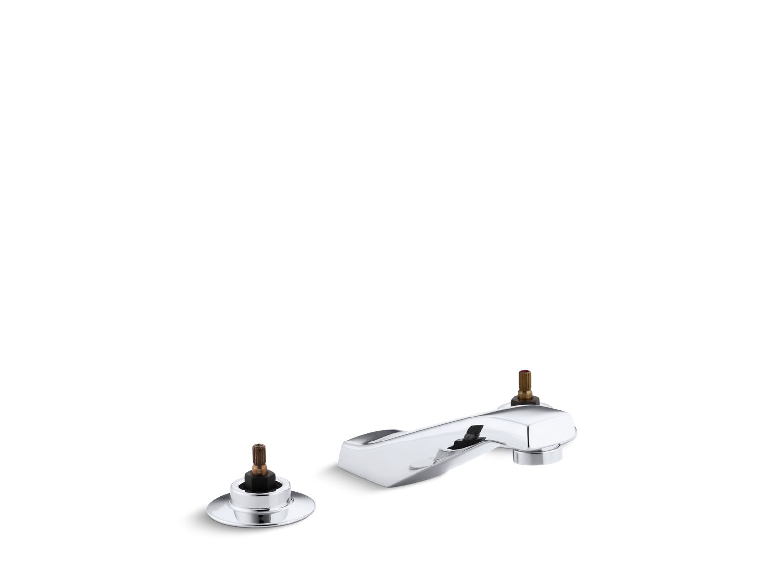 Triton® Widespread commercial bathroom sink faucet with vandal-resistant aerator, requires handles, drain not included