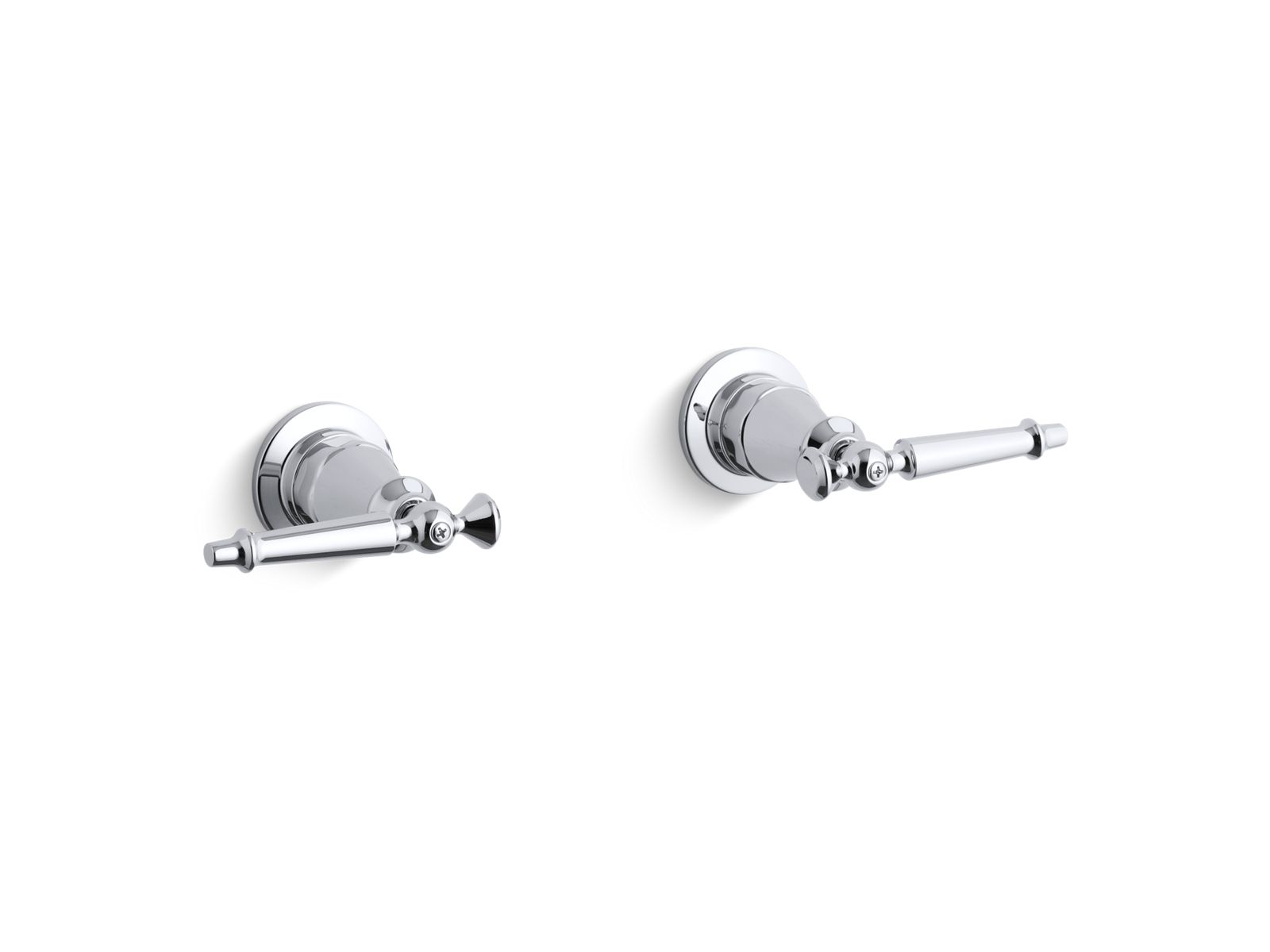 Antique Wall-mount valve trim with lever handles
