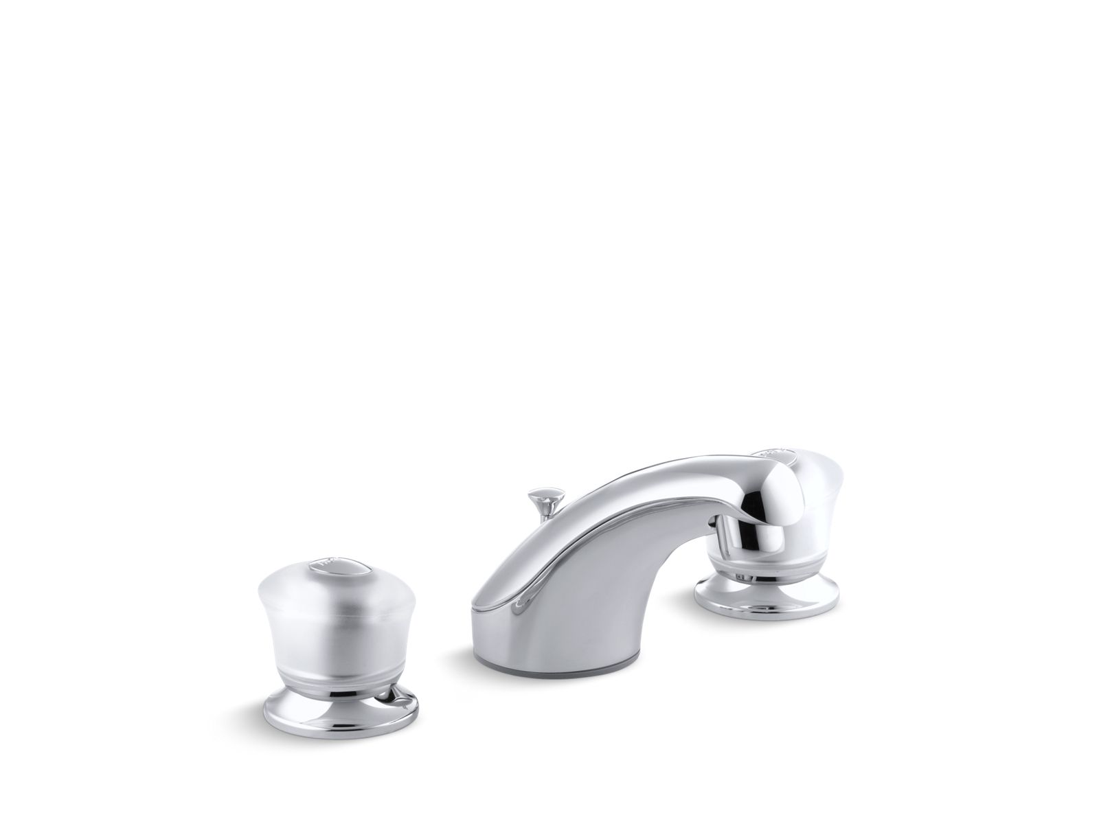Coralais® Widespread bathroom sink faucet with sculptured acrylic handles