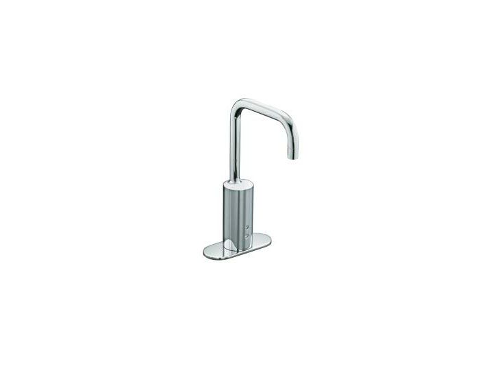 Touchless(TM) battery-powered gooseneck faucet with 4" centers