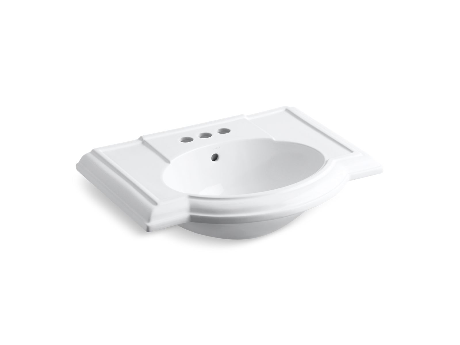 Devonshire® Bathroom sink with 4" centerset faucet holes