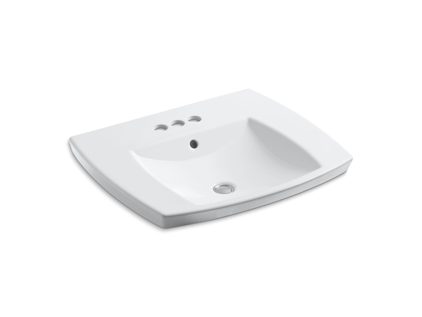 Kelston® Drop-in bathroom sink with 4" centerset faucet holes