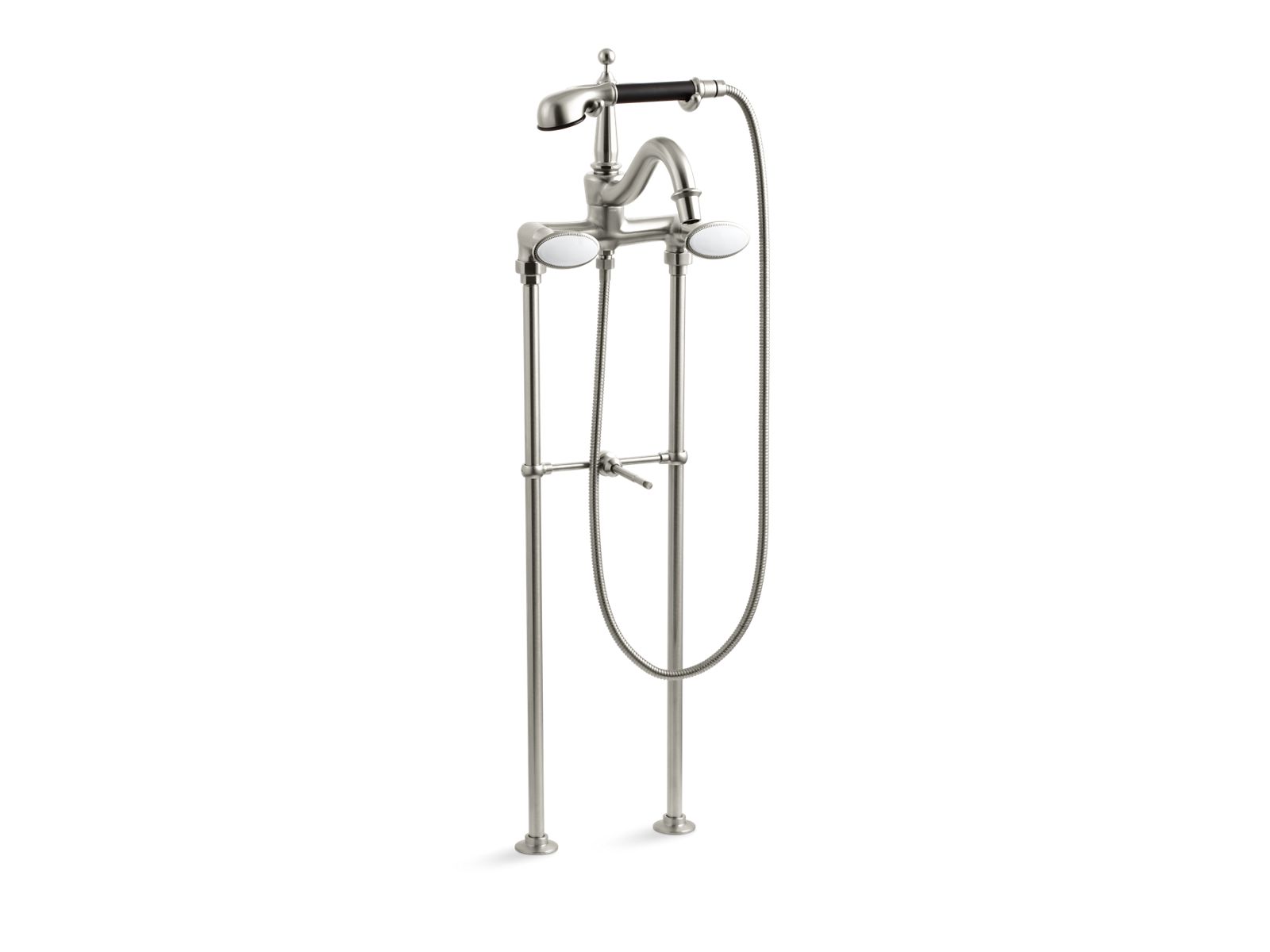 Antique Floor- or wall-mount bath faucet and handshower