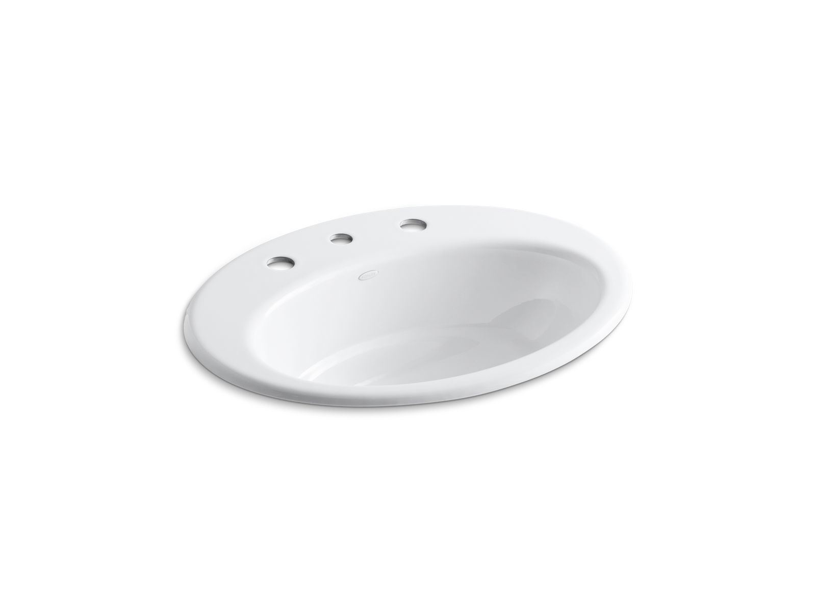 Thoreau® Drop-in bathroom sink with 8" widespread faucet holes