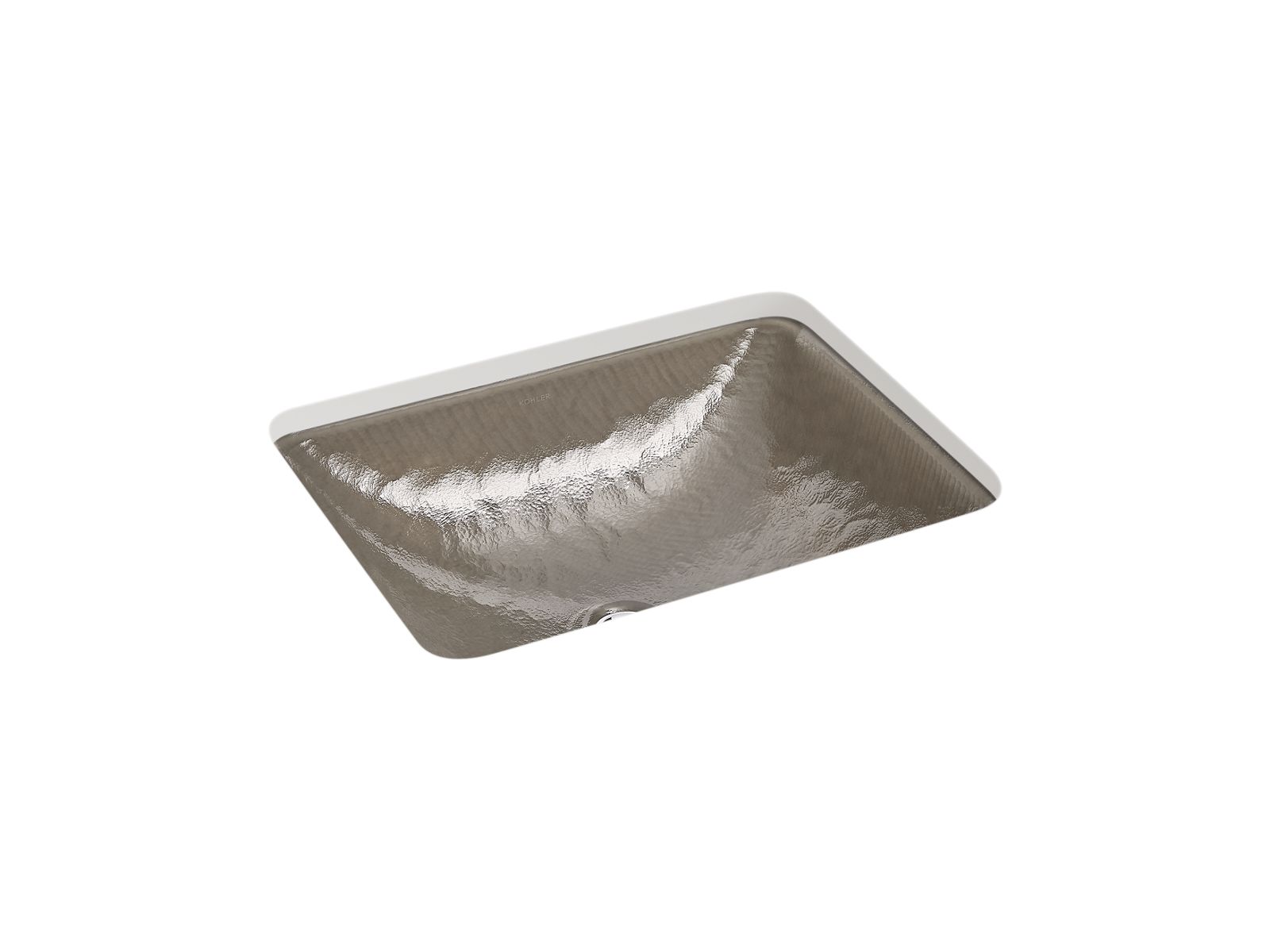 Yepsen® 20" rectangular undermount bathroom sink, no overflow