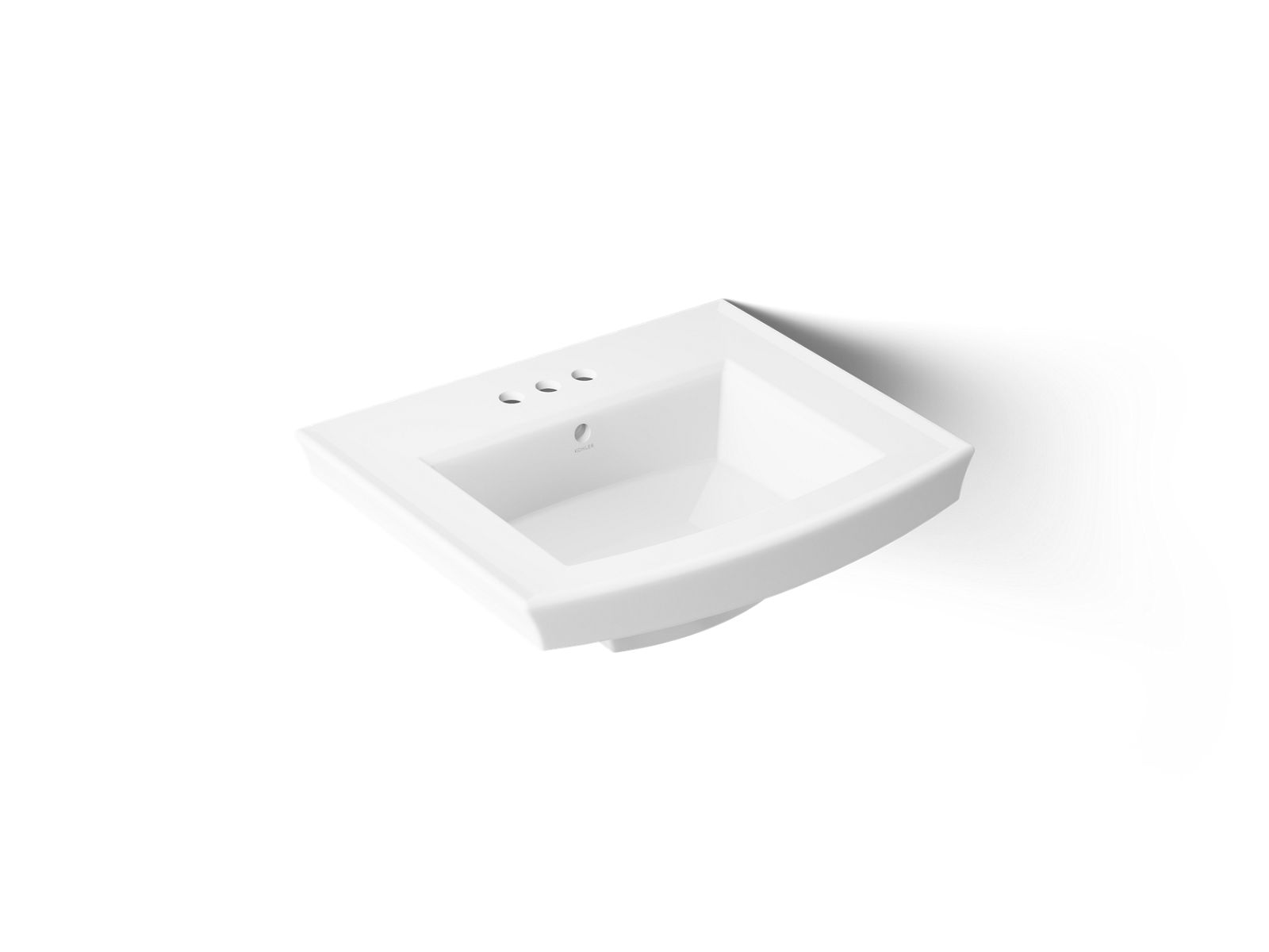 Archer® 24" rectangular pedestal bathroom sink