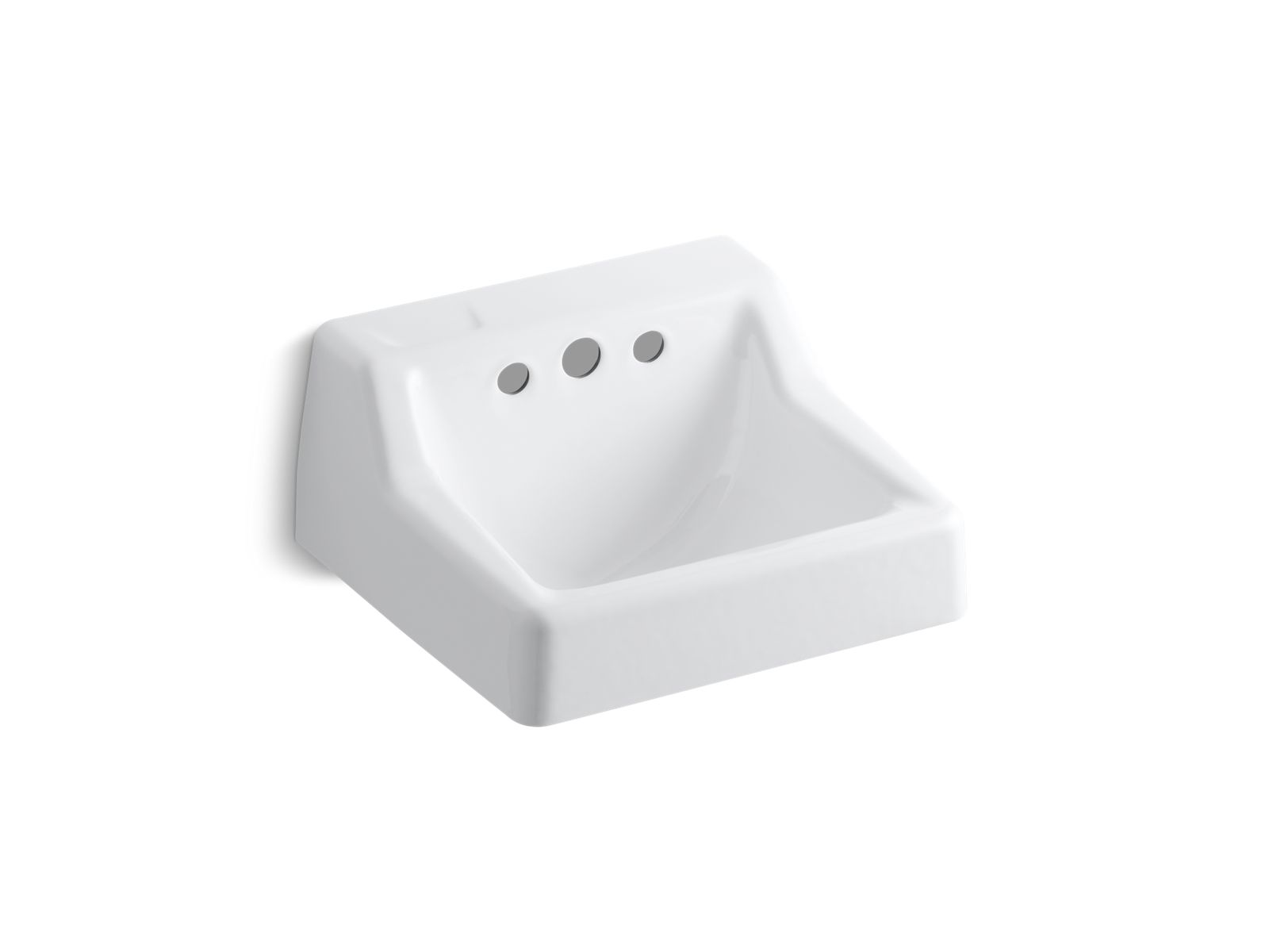 Hampton™ 19" x 17" wall-mount bathroom sink less Triton® faucet