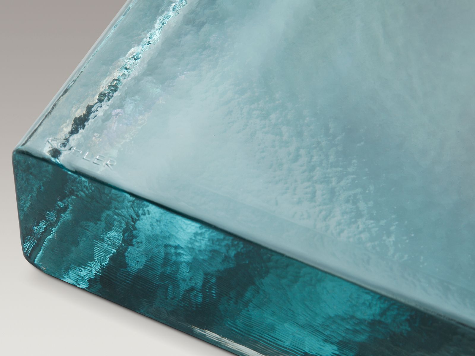 Antilia® 28" rectangular vessel bathroom sink, no overflow