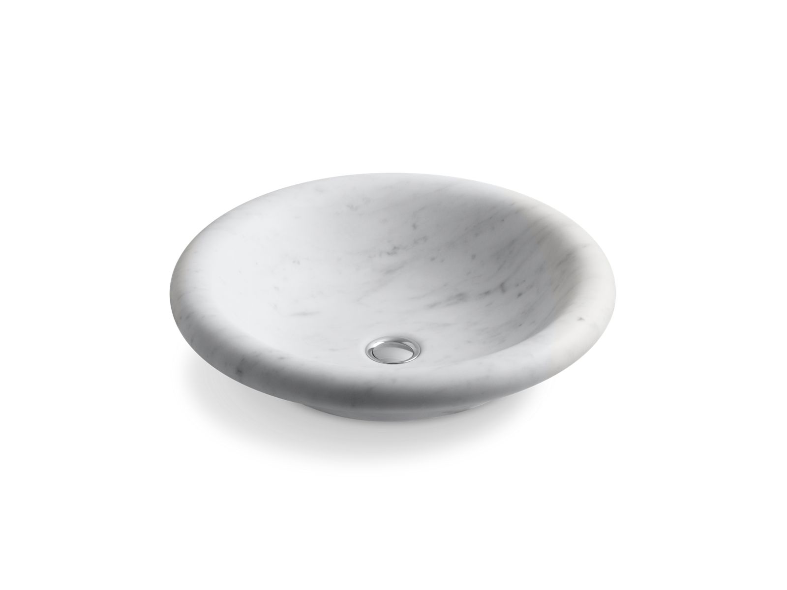 Botticelli® 17" round vessel bathroom sink, no overflow