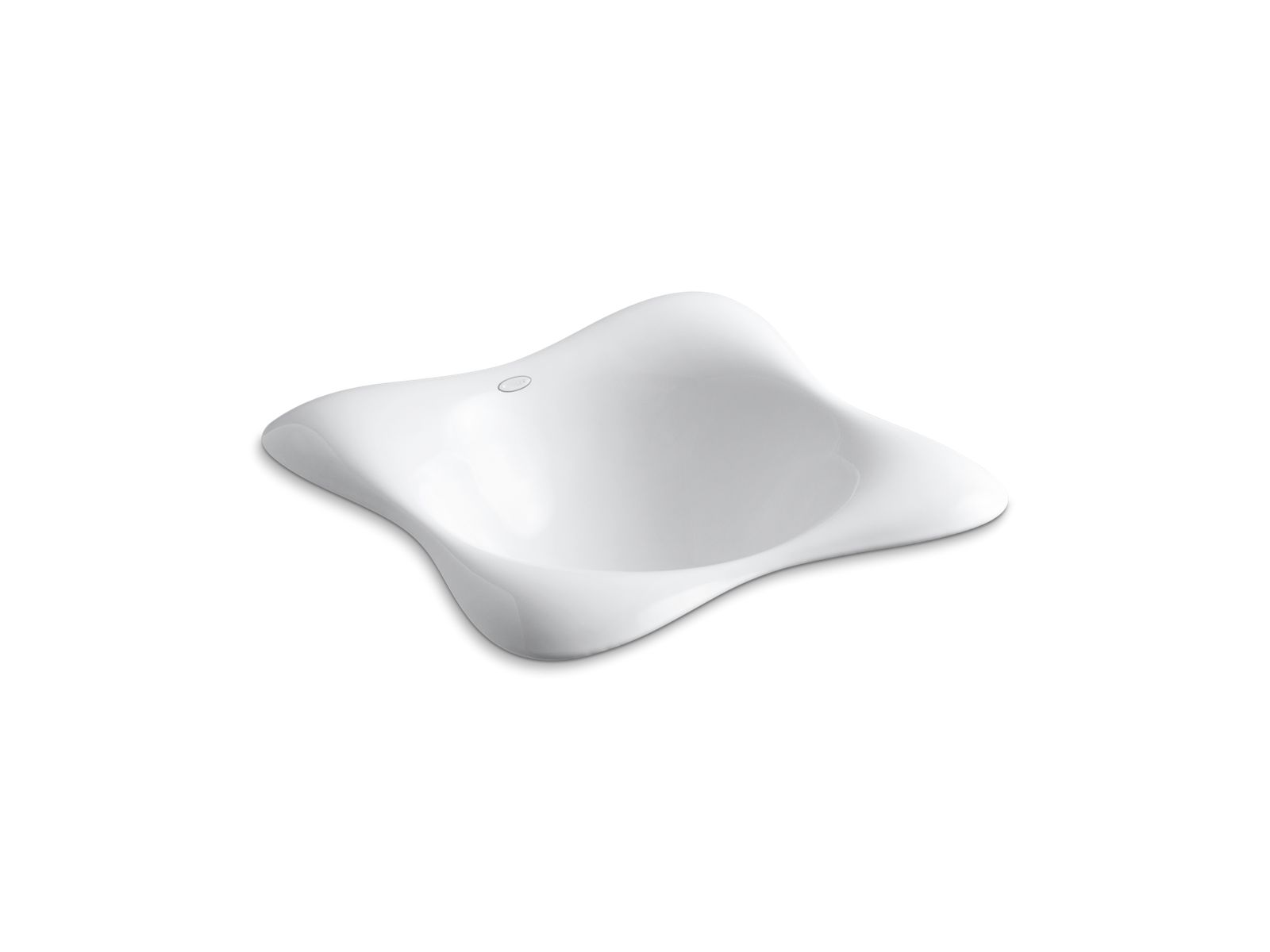 Dolce Vita® 17-1/2" square drop-in bathroom sink, no overflow