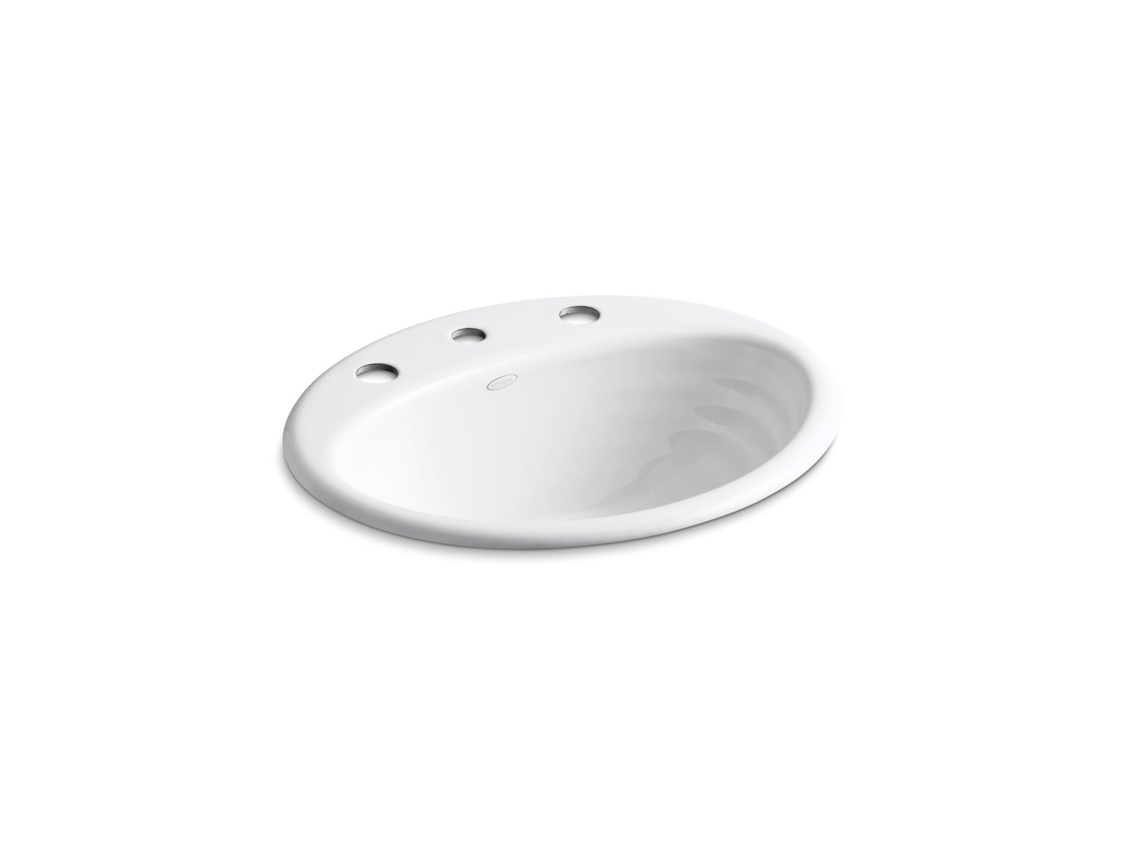 Ellington® Drop-in bathroom sink with 8" widespread faucet holes
