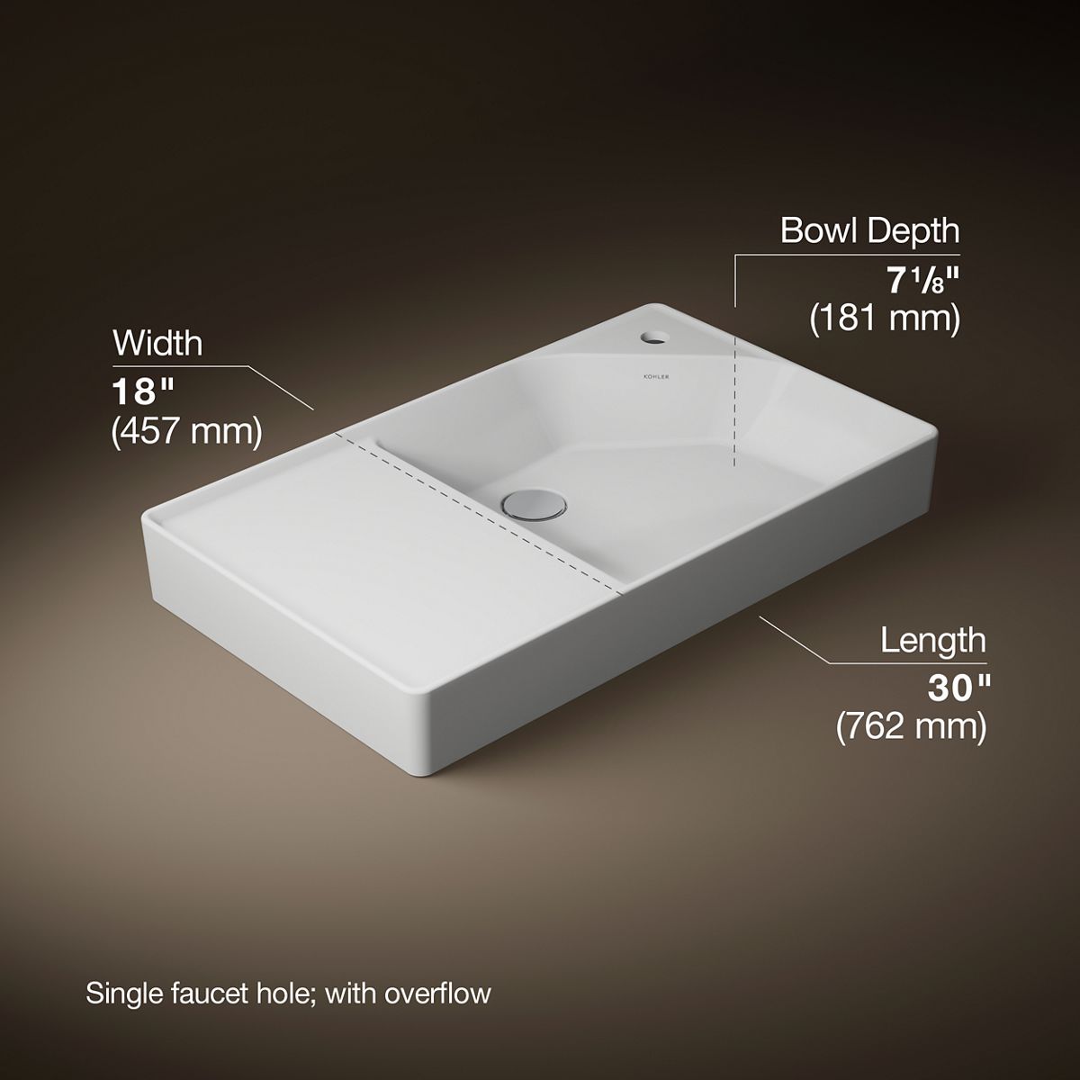 22307-spacity-30-fireclay-vanity-top-with-integrated-square-sink-2.jpg Spacity® 30" fireclay vanity top with integrated square sink
