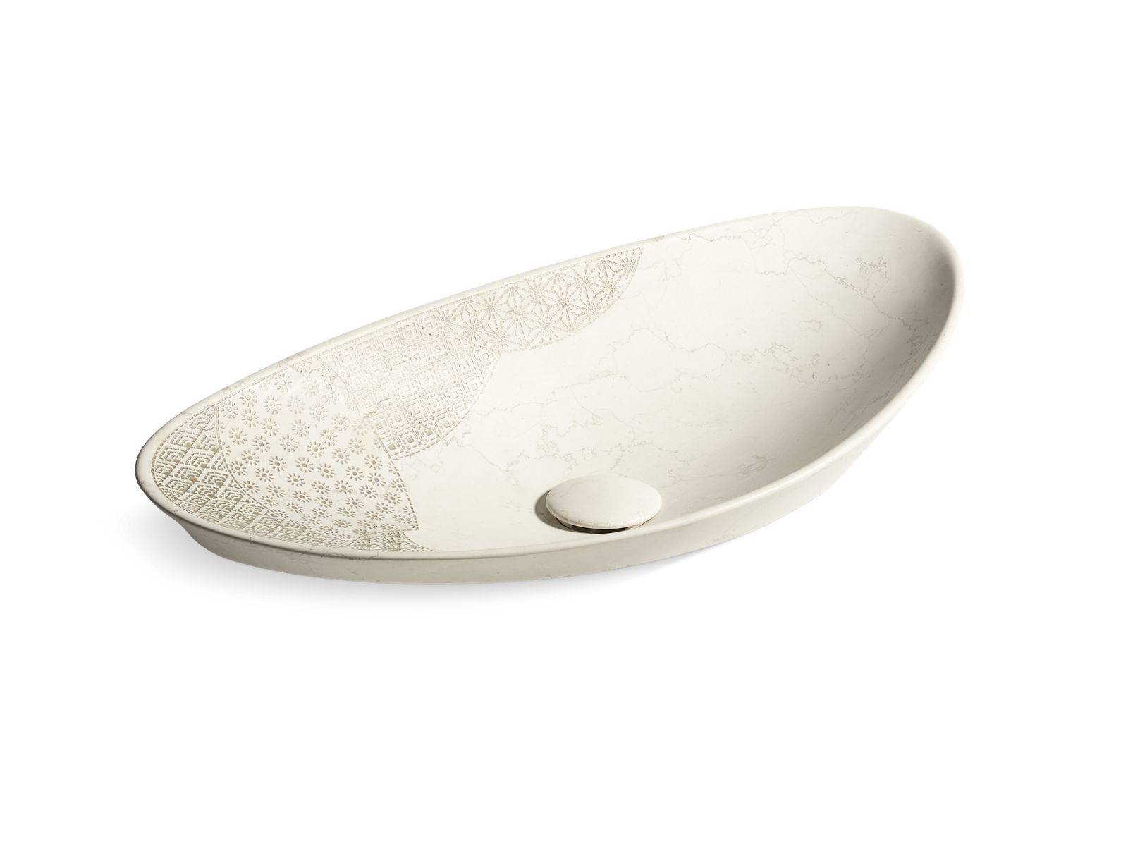 Kensho® 28" oval vessel bathroom sink, no overflow