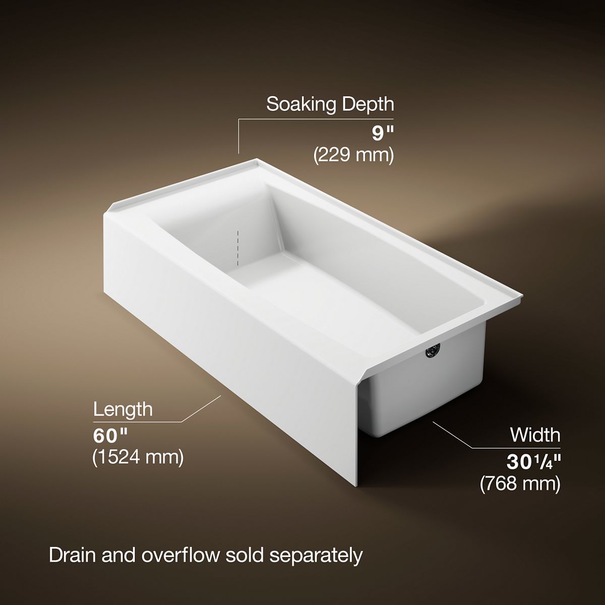 2306-entity-60-x-30-alcove-bath-right-drain-3.jpg Entity® 60" x 30" alcove bath right drain