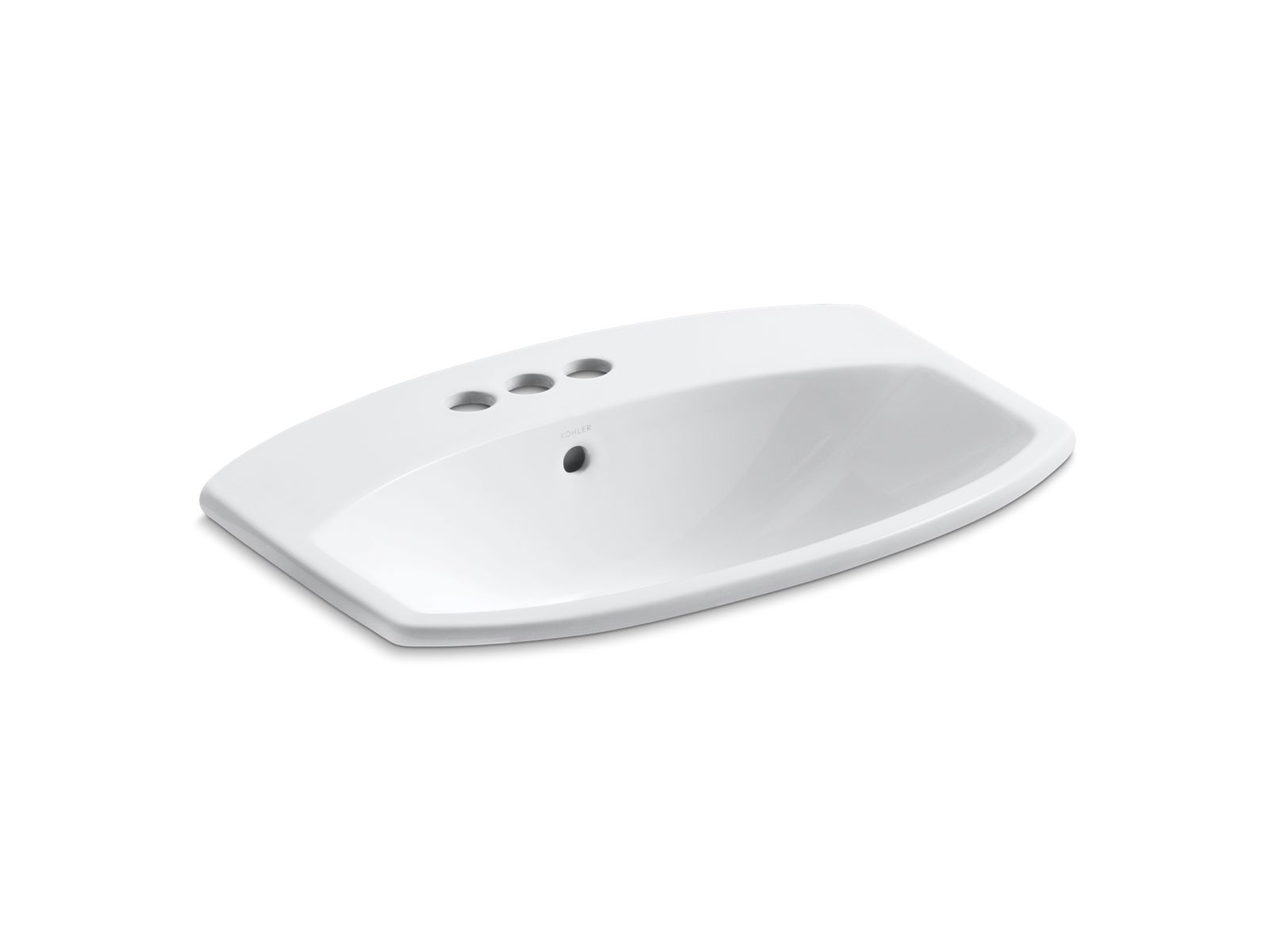 Elmbrook™ drop-in bathroom sink with 4" centerset faucet holes