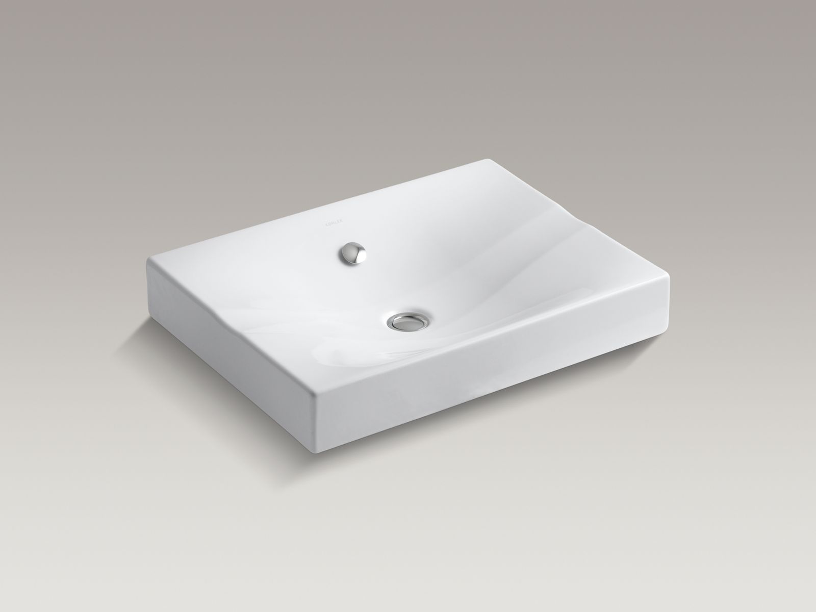 Strela(TM)21" Wading Pool(R) drop-in bathroom sink with overflow