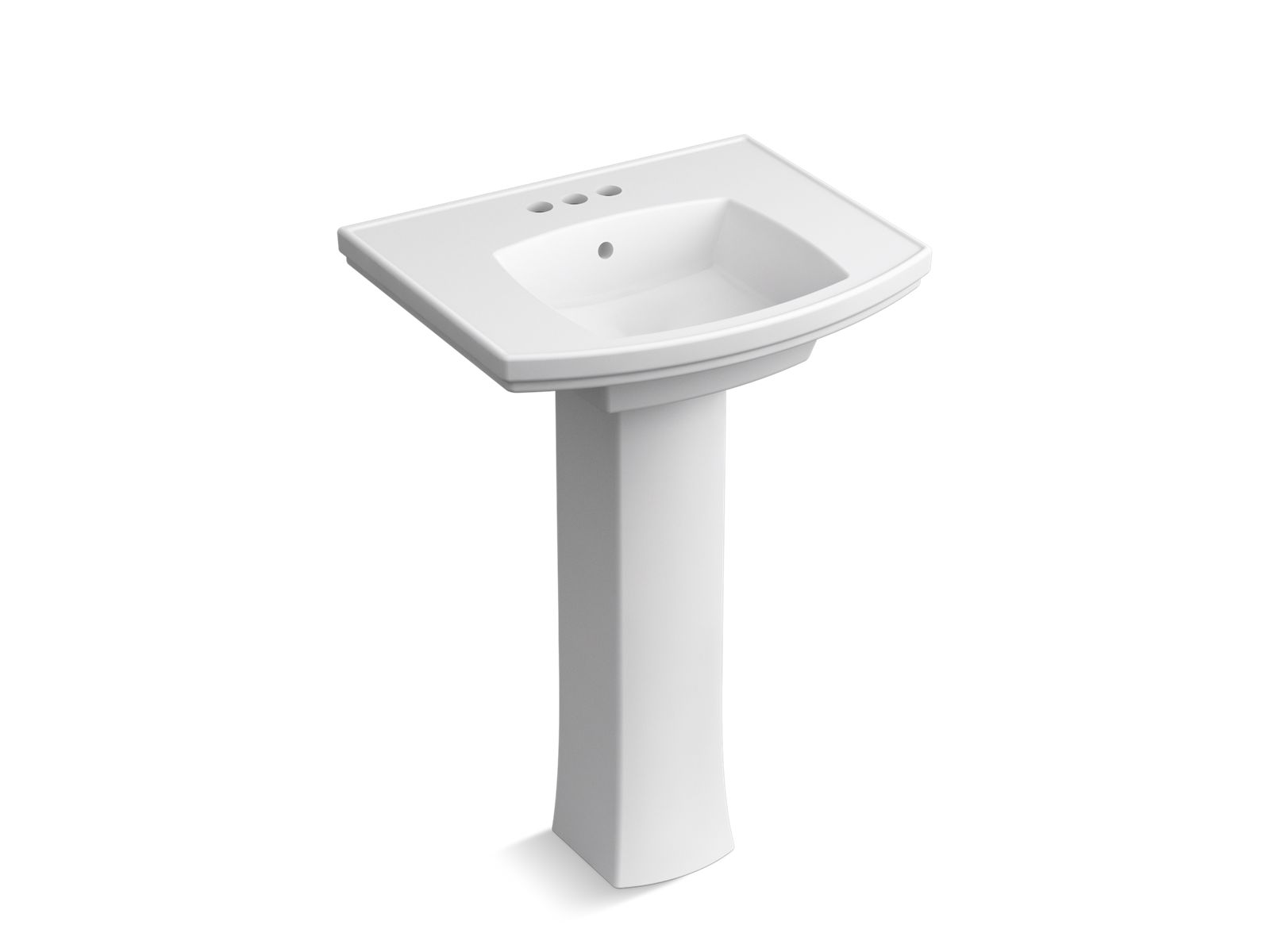 Elliston® 23-3/4" rectangular pedestal bathroom sink