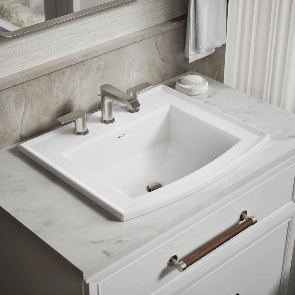 Archer® 22-3/4" rectangular drop-in bathroom sink