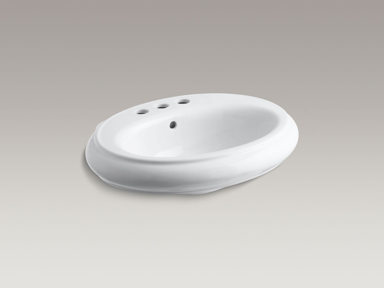 Revival(R) 24" pedestal bathroom sink basin with 4" centerset faucet holes