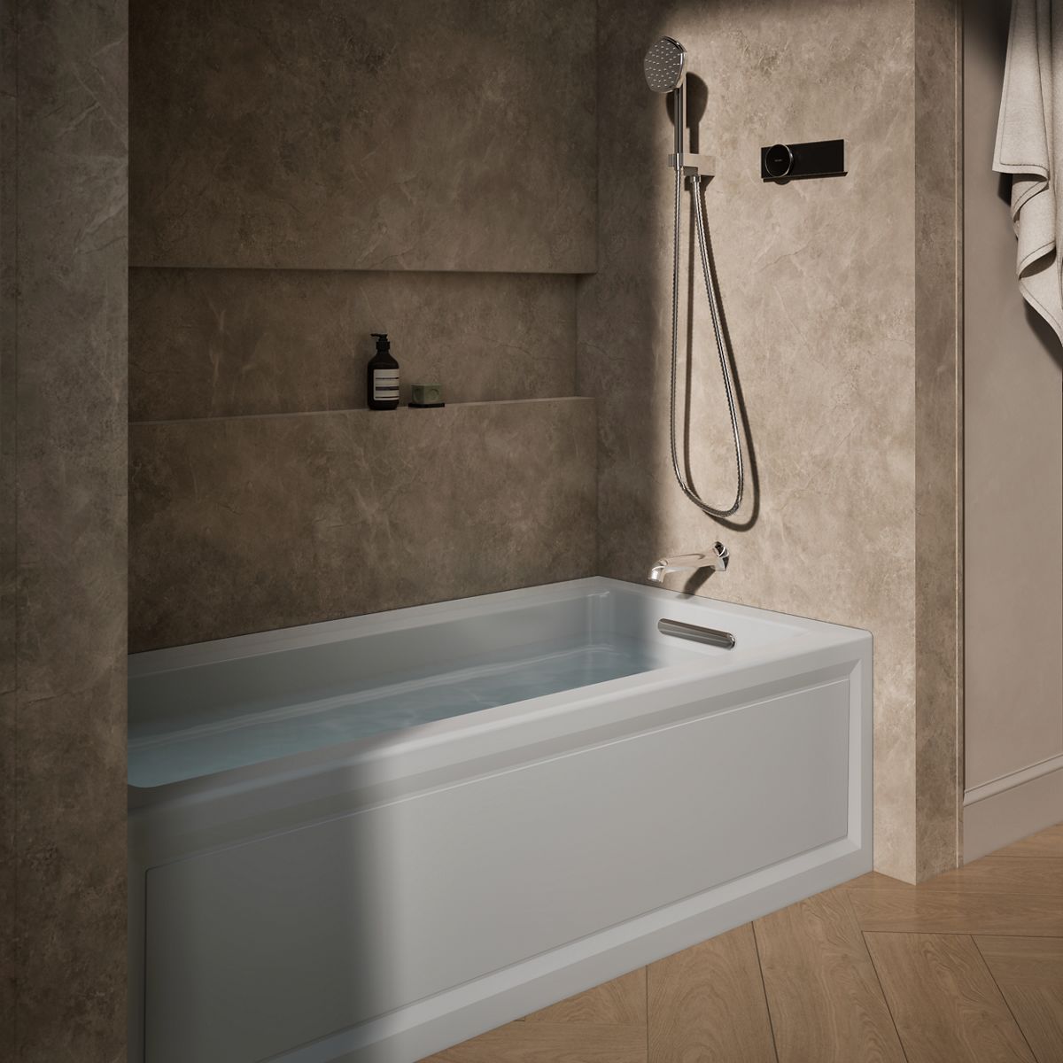2401-archer-66-x-32-alcove-heated-bubblemassage-air-bath-right-drain-10.jpg Archer® 66" x 32" alcove Heated BubbleMassage™ air bath, right drain