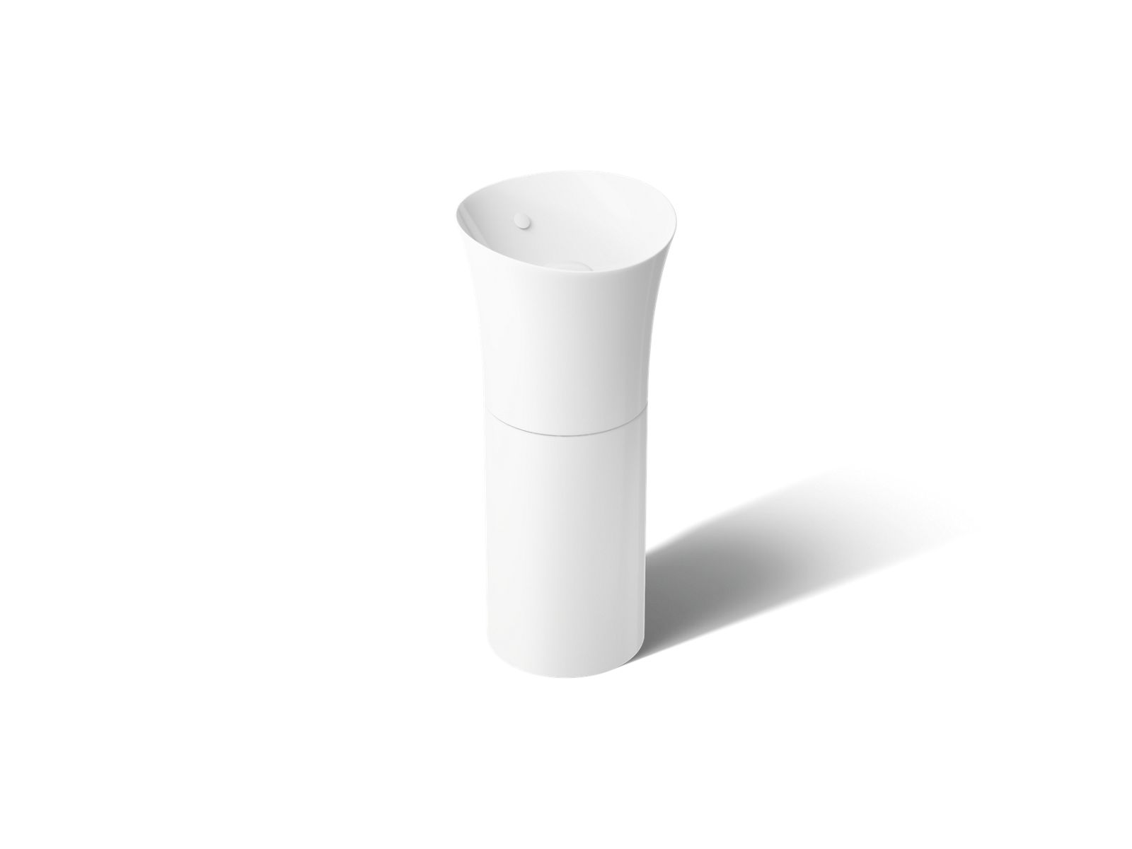 Veil™ 16" round pedestal bathroom sink