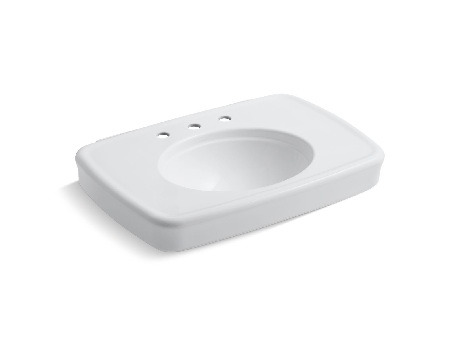Bancroft® 30-1/2" rectangular pedestal bathroom sink