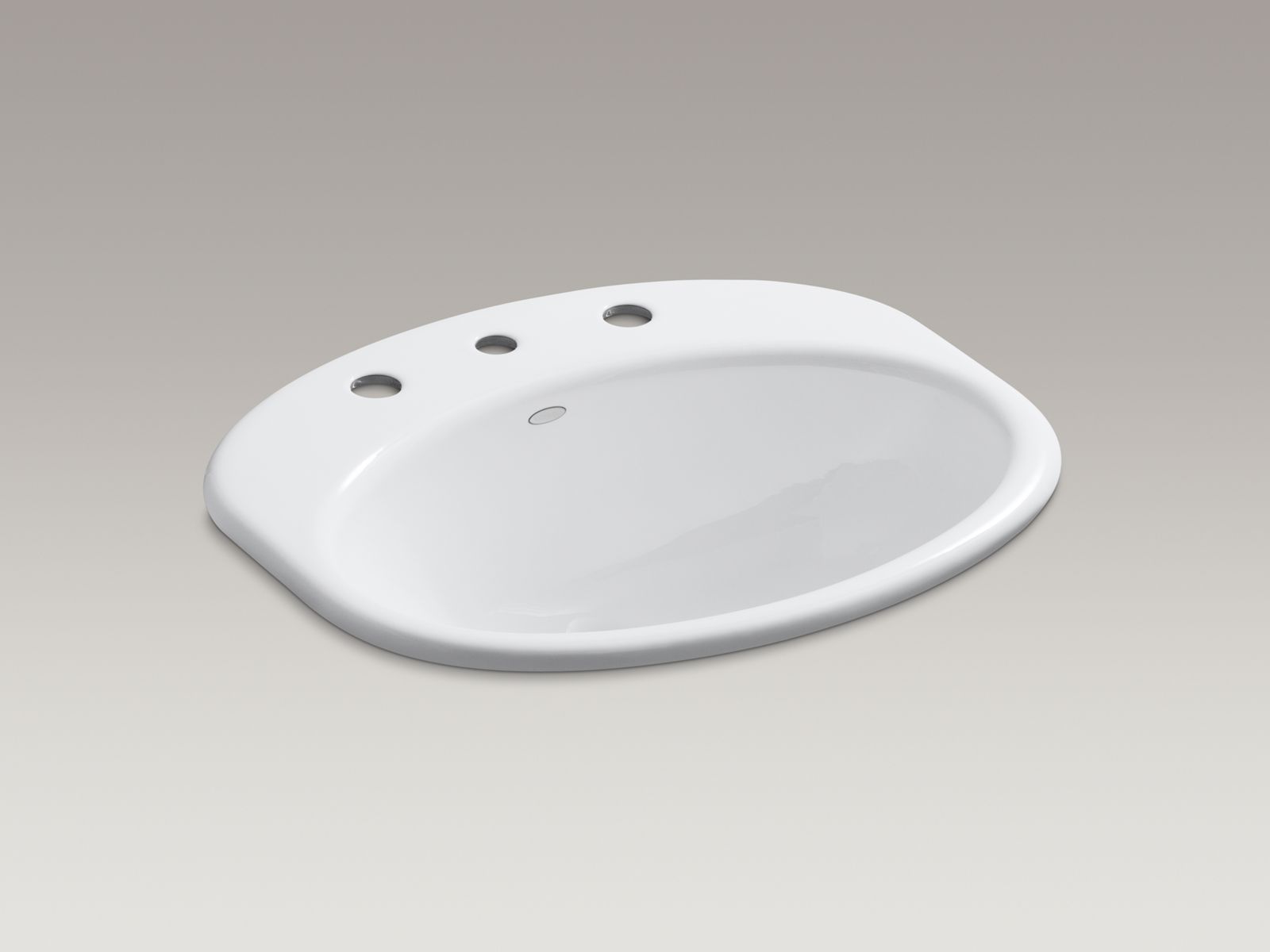 Providence(R) drop-in bathroom sink with 8" widespread faucet holes