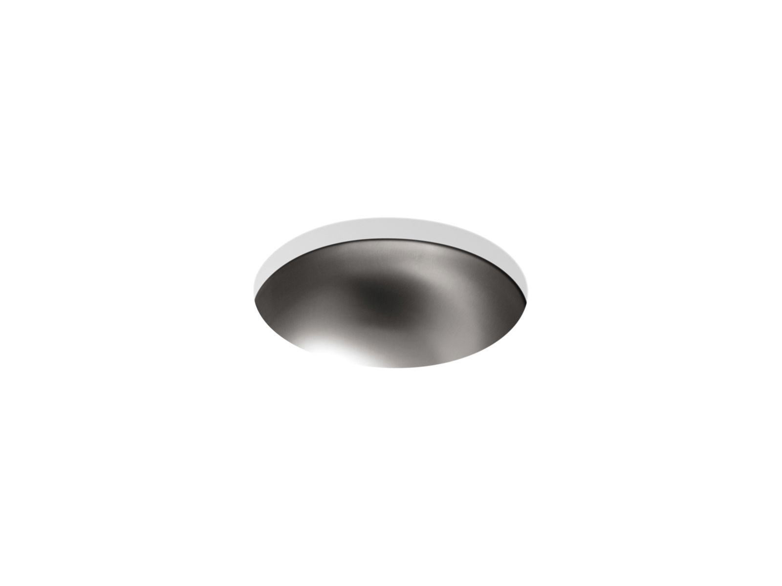 Bolero® 13-3/4" round drop-in/undermount bathroom sink, no overflow