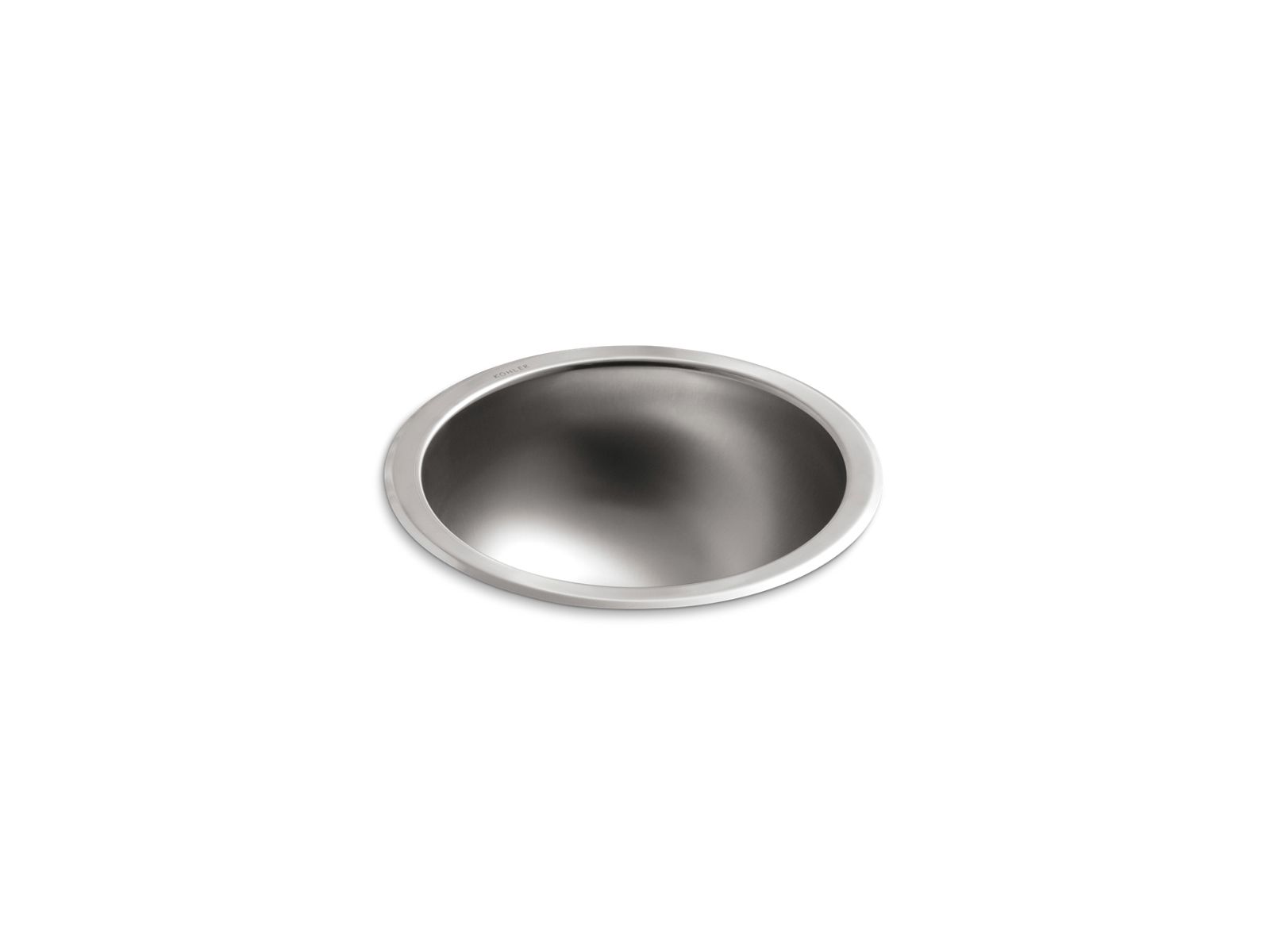 Bolero® 13-3/4" round drop-in/undermount bathroom sink, no overflow