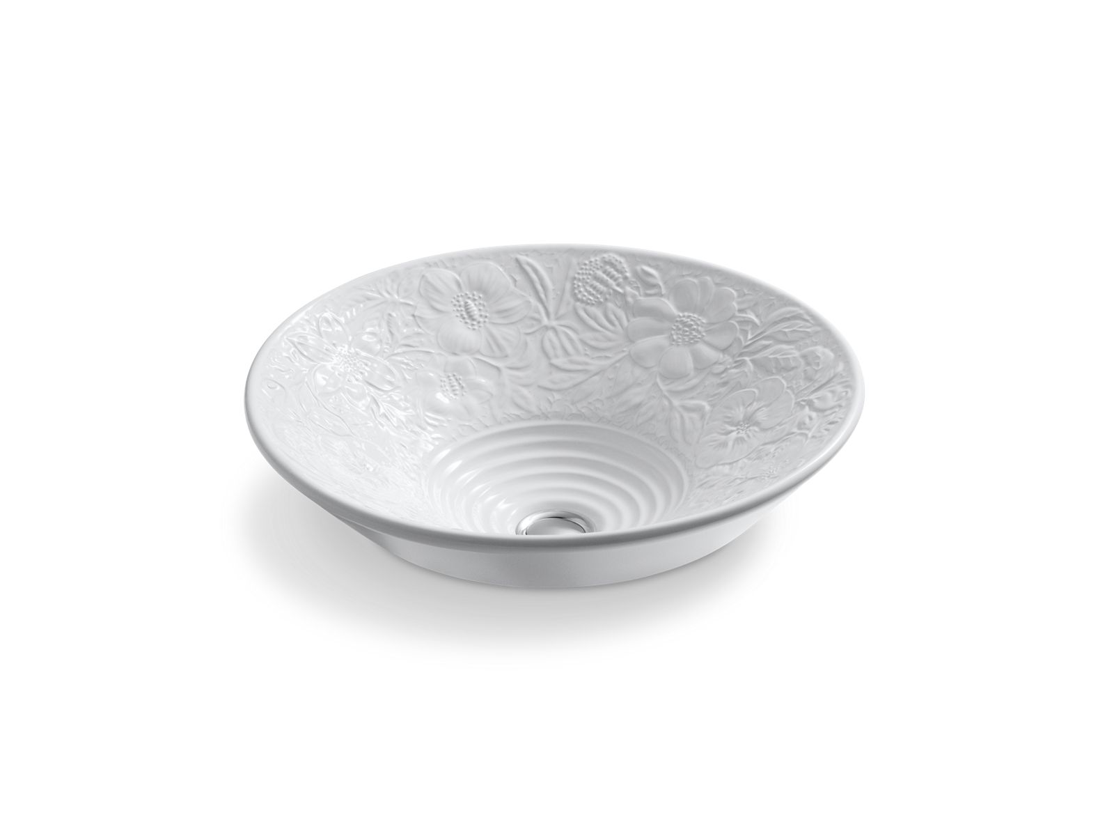 Water's Grove™ Conical Bell® 16-1/4" round vessel bathroom sink, no overflow