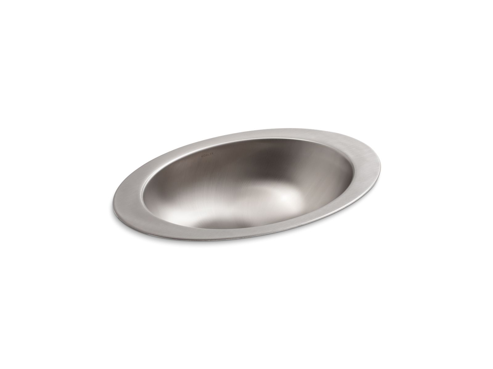 Rhythm® 23-1/4" oval drop-in bathroom sink, no overflow