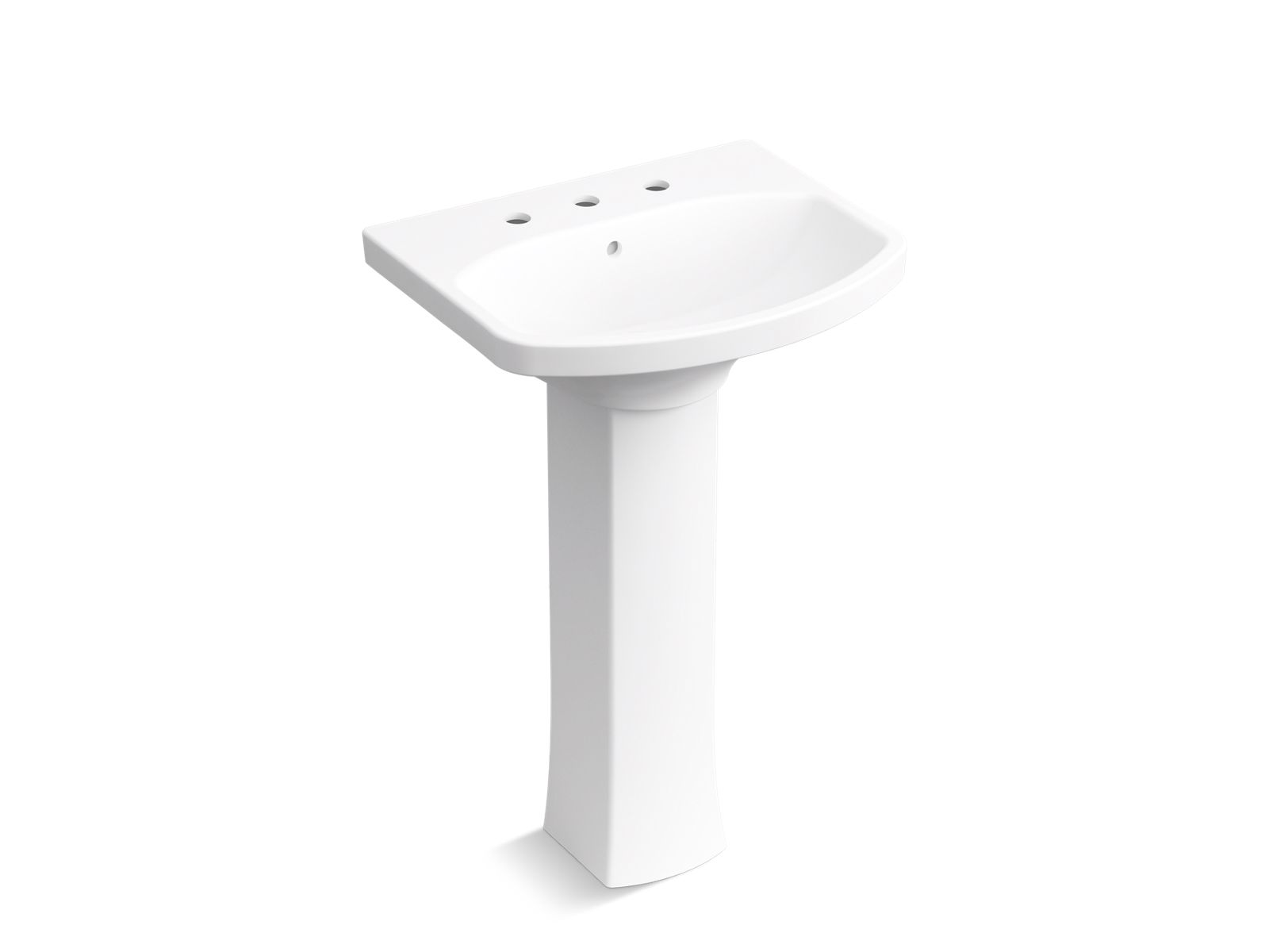 Elmbrook™ 22-3/4" rectangular pedestal bathroom sink