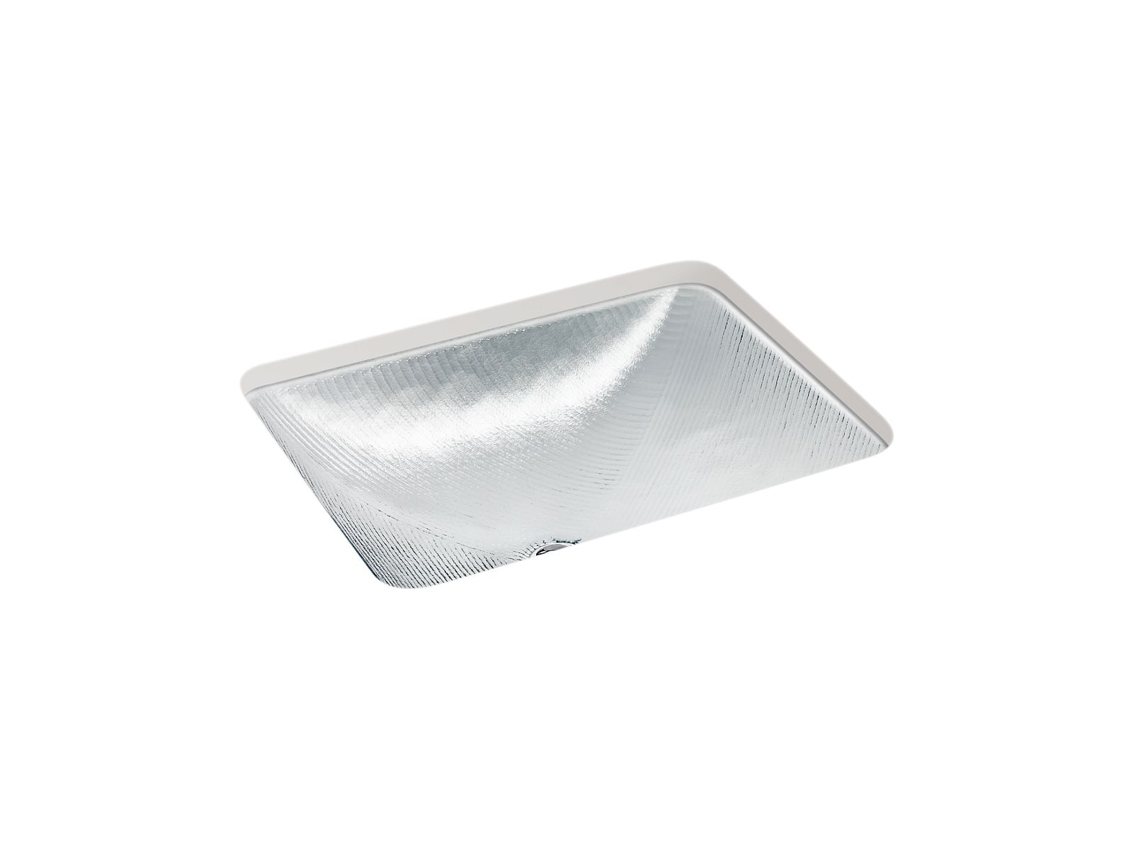 Yepsen® 20" rectangular undermount bathroom sink, no overflow