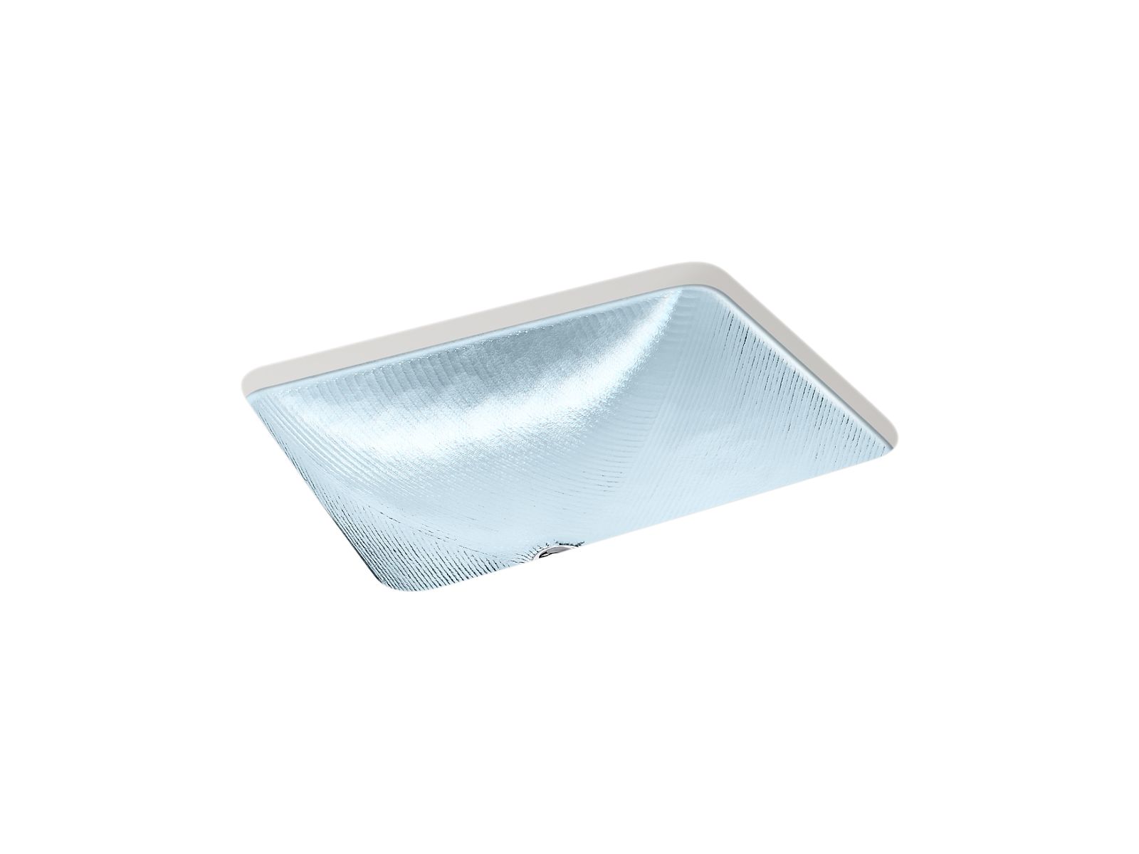 Yepsen® 20" rectangular undermount bathroom sink, no overflow