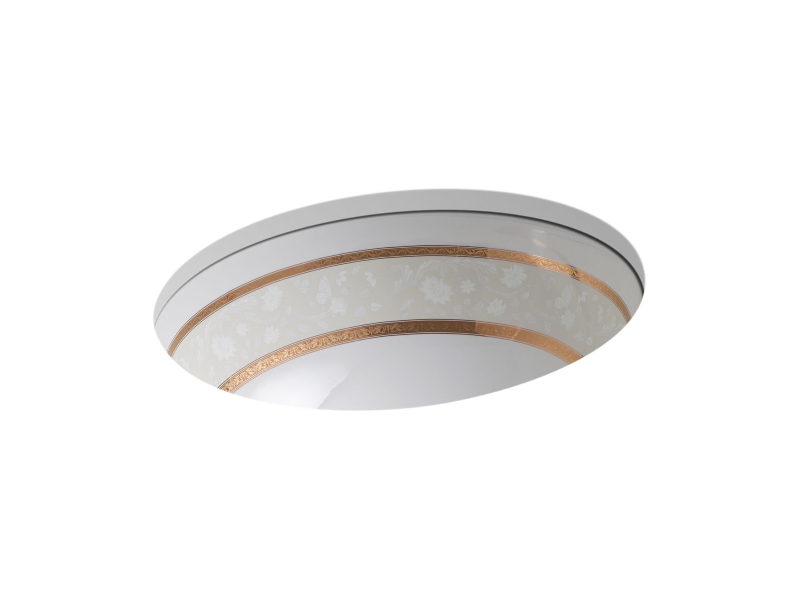 25909-flight-of-fancy-with-gold-caxton-19-1-4-oval-undermount-bathroom-sink-no-overflow-1.jpg Flight of Fancy™ with Gold Caxton® 19-1/4" oval undermount bathroom sink, no overflow