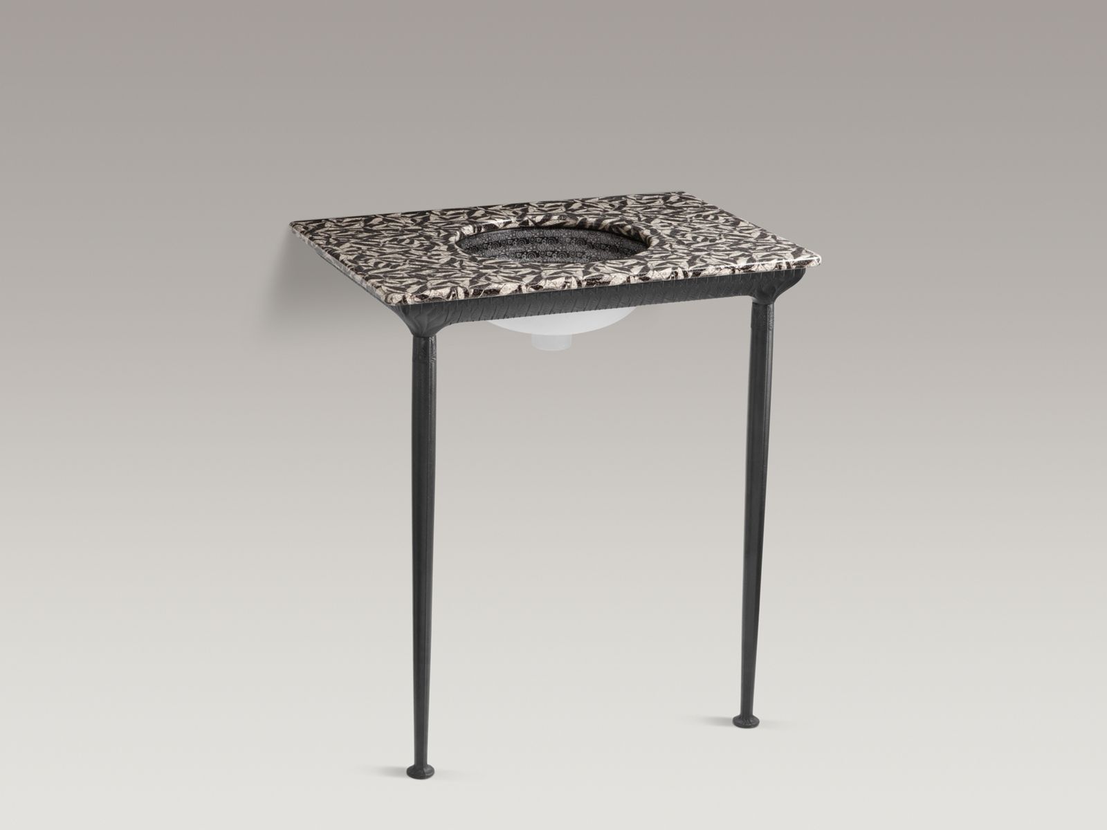 Congo design on 31" x 21-7/8" x 3/4" vitreous china rectangular countertop