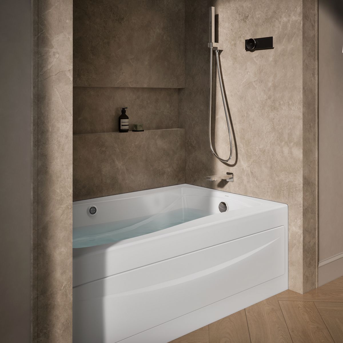 2611-mariposa-60-x-36-alcove-whirlpool-bath-bask-heated-surface-right-drain-7.jpg Mariposa® 60" x 36" alcove whirlpool bath Bask® heated surface, right drain