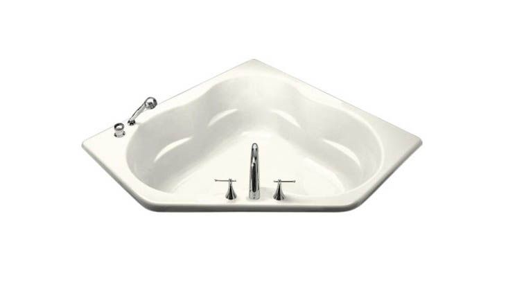 6060 60" x 60" alcove bath with integral flange