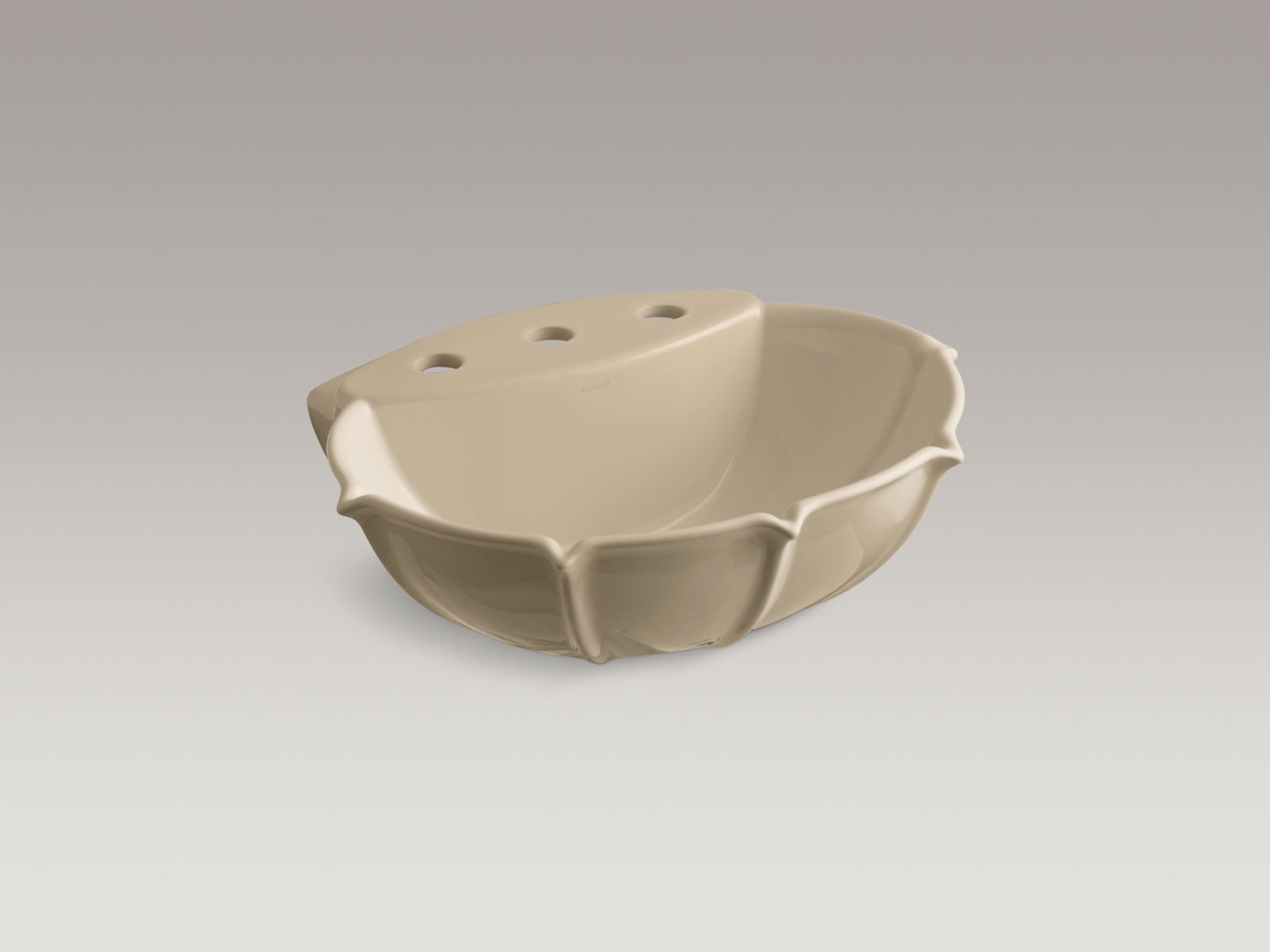 Anatole® Pedestal bathroom sink basin with 8" widespread faucet holes