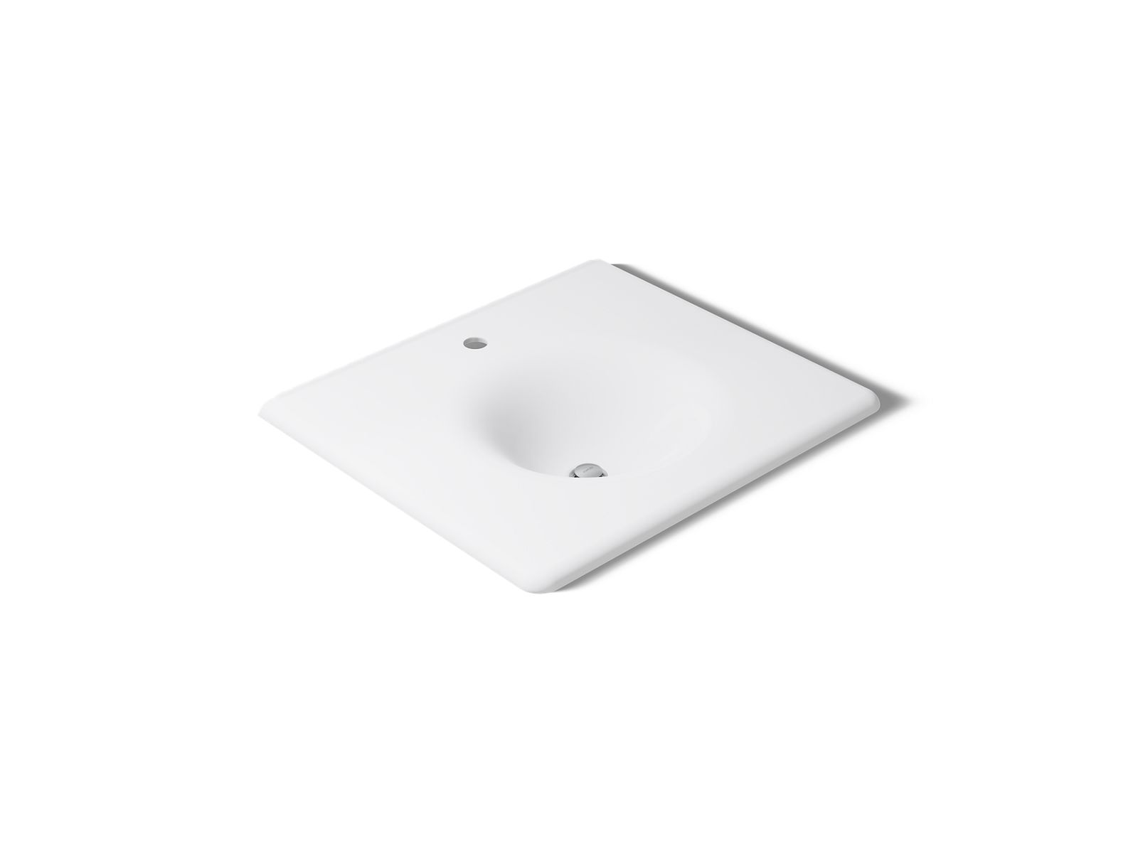 Iron/Impressions® 25" Enameled cast iron vanity top with integrated round sink